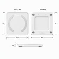 Báscula Inteligente de Grasa Corporal, Báscula Digital con Bluetooth, Sincronización con Aplicación, IMC, Inalámbrica, Profesional, de Alta Precisión, con Pantalla LED de Vidrio