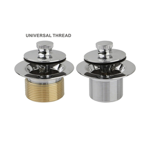 Plaque de débordement de <span class=keywords><strong>baignoire</strong></span> moderne en laiton à deux trous Kits de vidange des déchets OEM avec crépine pour salle de bain - Product Image 1