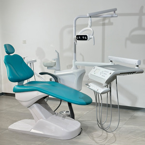 เก้าอี้ทำฟัน R5 สีน้ำเงิน ชุดอุปกรณ์ทำฟันไฟฟ้า ถังบ้วนน้ำลายเซรามิก รับน้ำหนักได้ 180 กก. ผลิตที่ฝอซาน กวางตุ้ง รุ่นปี 2024 - Product Image 3
