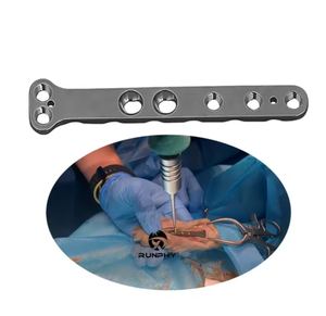 Sistema di piastre di bloccaggio ortopedico veterinario-piastre ossee tagliabili in titanio per artrodesi carpali e tarsali negli animali - Product Image 4