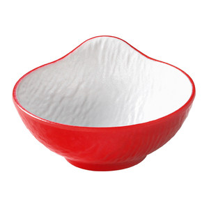 Xiangyuan <b>melamine</b> tableware <b>plates</b>, commercial red and white thickened round <b>plates</b>, hotel hot pot buffet plating, restaurant - Product Image 5