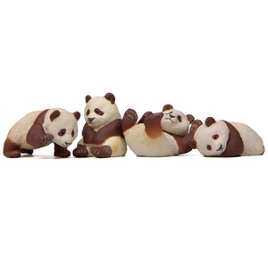 4pcs Life <strong>Adorable</strong> Version Panda Figure DIY Cartoon Model Toy Micro Panda Toys