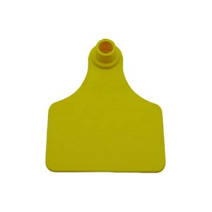 Jaune 75x65mm Bétail Oreille Étiquettes Moyen En Plastique Bétail Identification Boucle D'oreille Étiquette Billet Vache Veau Animal Tag - Product Image 3