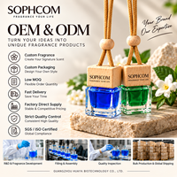 Nouveau Diffuseur de Parfum Suspendu en Verre de Luxe Miniature de Marque, Parfum Pêche Nectar, pour Voiture, Guangzhou