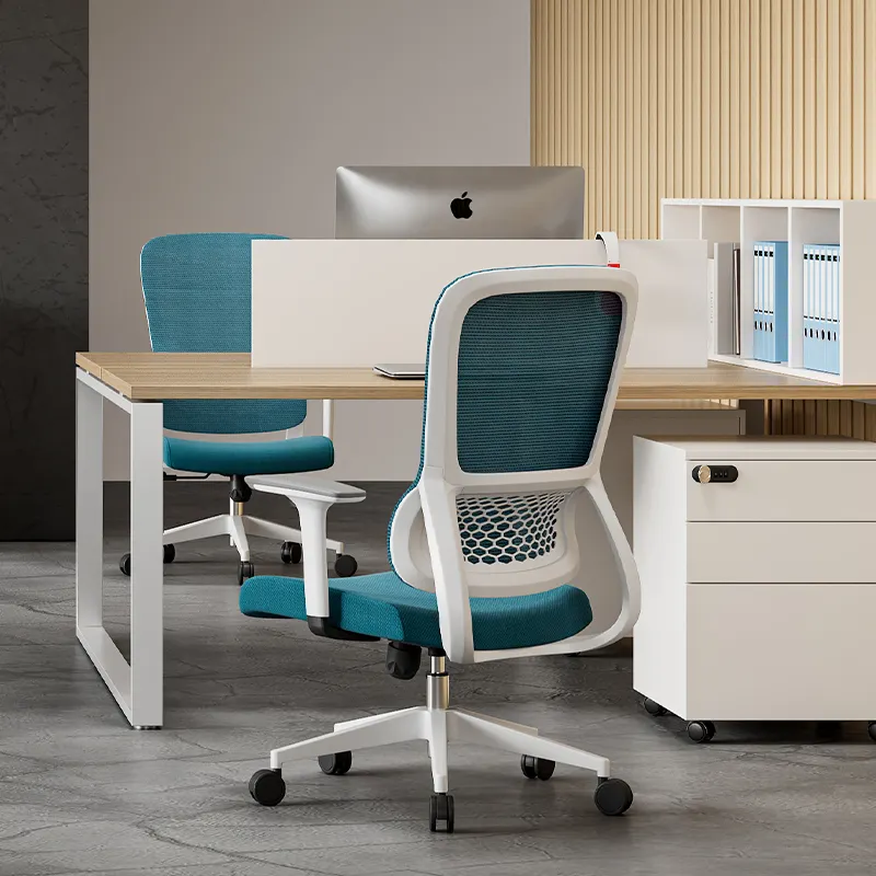 Chaise de bureau ergonomique à hauteur réglable en maille pour meubles commerciaux
