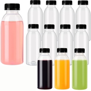 200ml 350ml 500ml <b>1L</b> PET Plastic Juice <b>Bottle</b> Screw Cap Beverage Packaging Container Milk Tea Cold Drinks Wholesale VANTUR Brand - Product Image 1