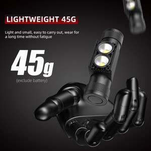 20W 2*SST25 פנס ראש 2400LM פנס LED חדש נטען פנסי אלומיניום לחיפוש, הצלה, ציד, מערות ודייג לילי - Product Image 3