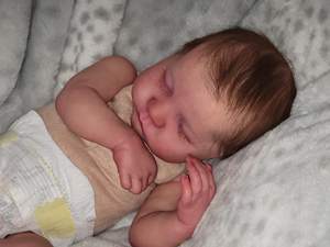 لينة سيليكون رائعة جميلة نابض بالحياة الفينيل تولد من جديد مجموعة واقعية طفل رضيع ولد دمى طفل حديث الولادة دمية بيبي - Product Image 6