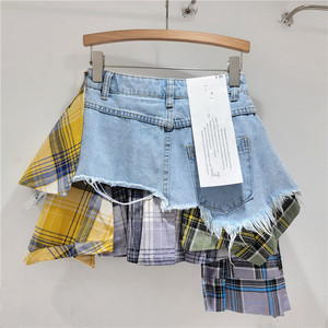 GX9928 Moda 2024 Boutique Vintage Abbigliamento Estivo da Donna, Top Senza Maniche con Motivi Floreali 3D e Shorts in Denim Irregolari, Set 2 Pezzi - Product Image 5