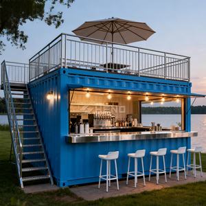 Contenedor <span class=keywords><strong>de</strong></span> Envío para Cafetería, Puesto con Mesas, Restaurante Cuadrado, Contenedor para Sopa, Contenedor <span class=keywords><strong>de</strong></span> Envío <span class=keywords><strong>de</strong></span> EE. UU. - Product Image 6