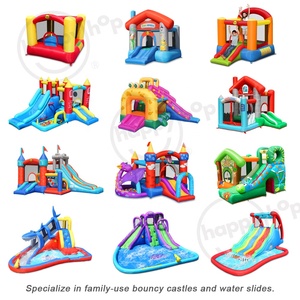Happyhop-castillo hinchable con <span class=keywords><strong>piscina</strong></span> y tobogán para niños, nuevo diseño 2017, 9820 - Product Image 2