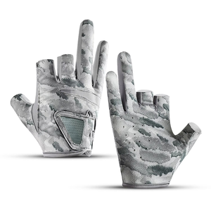 Gants de pêche personnalisés à trois doigts pour hommes et femmes, gants de pêche respirants antidérapants pour la pêche à la ligne, le cyclisme, le kayak, les activités de plein air, utilisation OEM - Product Image 5