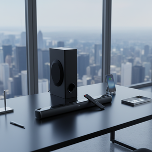 <span class=keywords><strong>Barra</strong></span> <span class=keywords><strong>de</strong></span> <span class=keywords><strong>Sonido</strong></span> Envolvente <span class=keywords><strong>de</strong></span> 36 Pulgadas y 5.1 Canales para Cine en Casa <span class=keywords><strong>con</strong></span> Subwoofer, Entradas Ópticas Coaxiales ARC - Product Image 2