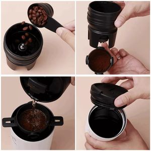 Filtre électrique en céramique, tasse en acier inoxydable avec chargeur USB, cafetière électrique Portable, livraison directe, moulin <span class=keywords><strong>à</strong></span> grains - Product Image 2