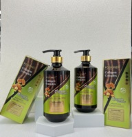 Champú de Aceite de Argán con Complejo de Colágeno Orgánico, Champú Reparador Anticaída, Champú y Acondicionador de Queratina