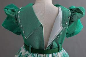 AM160 vêtements pour adolescentes robe en satin de qualité la <span class=keywords><strong>plus</strong></span> belle robe de soirée pour filles à fleurs vente en gros - Product Image 6