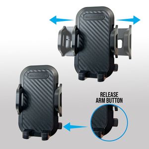Support de téléphone de voiture DB avec bras articulé réglable et support en fibre de carbone pour pare-brise, tableau de bord et grille d'aération BMW, compatible GPS - Product Image 5