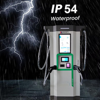 Station de charge rapide DC EV pour publicité activée par OCPP Chargeur CCS GBT à double pistolet 180kW pour usage public