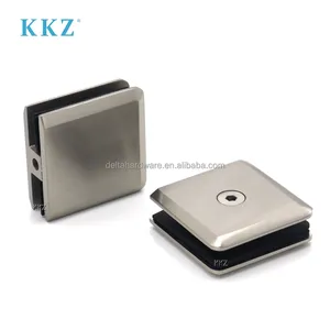 KKZ Manufacturer Customized Brass Zinc Alloy Stainless Steel Shower Door Glass Clamp Clip Bracket Holder Accessories