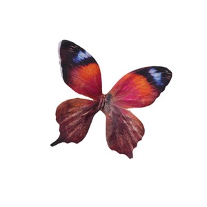 Accessoire de cheveux papillon artificiel, fleur en soie, accessoire de mariage, coiffe décorative DIY, utilisation pour la photographie rétro - Product Image 5