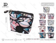 Portamonete da Donna in Poliestere con Motivi, Mini Chiusura a Cerniera, Stile Moderno - Product Image 3