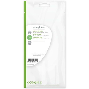 Cable de audio y video de 3.5mm macho a 3x RCA macho de 2m - Product Image 3