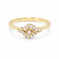 Bague OUGEPHELI en argent S925 avec moissanite taille ronde, motif feuille florale pavée, certificat GRA disponible, vente en gros