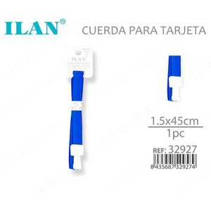 Cordoncino Ilan per Carta 1.5x45cm Blu Pezzo Singolo - Product Image 1