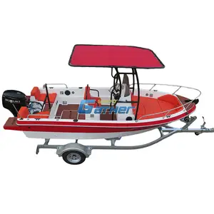 Recueillir 17ft en fibre de verre vitesse bateau console centrale bateaux de pêche sport en fibre de verre bateau philippines