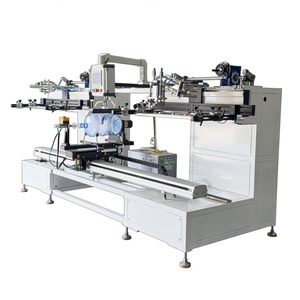 Imprimante sérigraphique automatique bicolore UVLED à 2 stations, contrôlée par PLC, pour bouteilles d'eau de type gallon, 400x600mm - Product Image 5