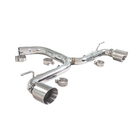 Accessoires de double sortie d'échappement en acier inoxydable pour AUDI A3 1.4T 2.0T 2014-2019, épaisseur 1,5 mm, garantie 3 ans