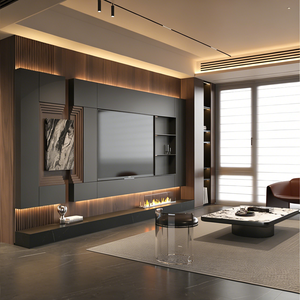 <span class=keywords><strong>Mobile</strong></span> <span class=keywords><strong>TV</strong></span> in Legno Massello di Noce Nero Nordamericano, Design Moderno e Semplice, <span class=keywords><strong>Arredamento</strong></span> Personalizzato BALOM per Soggiorno - Product Image 5