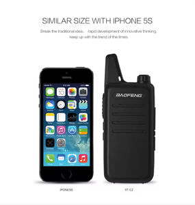 Meilleur prix Baofeng VTC2 Mini <span class=keywords><strong>radio</strong></span> portative longue portée <span class=keywords><strong>2022</strong></span> Baofeng VT-C2 <span class=keywords><strong>Radio</strong></span> bidirectionnelle <span class=keywords><strong>portable</strong></span> 400-470 MHz Talkie-walkie - Product Image 5