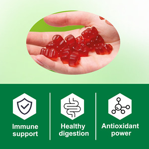 Gummies au vinaigre de cidre de pomme avec étiquette personnalisée, glucides totaux, sucres totaux, favorisent une perte de poids saine, vitamine B6 - Product Image 3