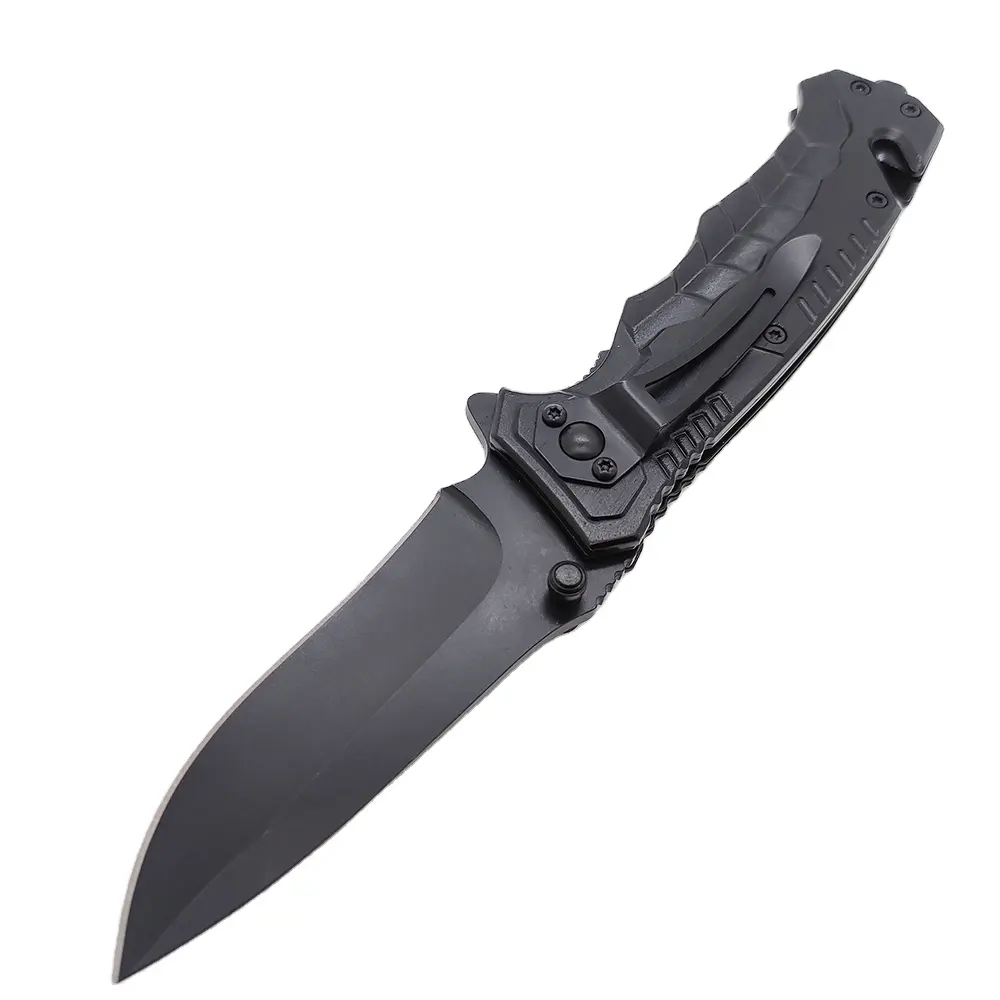 2023 German customized opening hiking pocket knifes survival outdoor pocket tactical knife folding with glass breaker
