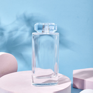 Botella de Perfume de Vidrio Vacía de Lujo con Pulverizador Plano, Diseño Personalizado OEM, Venta al Por Mayor - Product Image 1