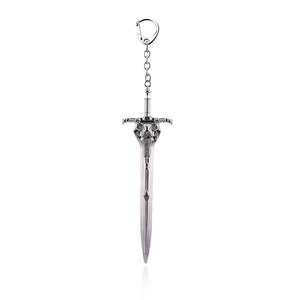 Llavero de Espada con Cabeza de Cabra de World of Warcraft <span class=keywords><strong>2022</strong></span>, Llavero de Espada Luminoso que Brilla en la Oscuridad para Hombres, Llaveros de Cosplay - Product Image 3