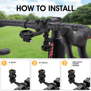 ASRQGOAL <span class=keywords><strong>Support</strong></span> d'ordinateur de vélo <span class=keywords><strong>GPS</strong></span> durable <span class=keywords><strong>Support</strong></span> de bord réglable pour <span class=keywords><strong>Garmin</strong></span> Wahoo Bryton IGPSPORT Portable étanche - Product Image 6