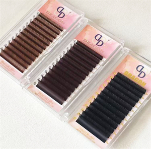 Dragon Premium Super Matter Black Lash Proveedor Seda Volumen Suave Coreano PBT Hecho a mano Rizos estables Extensión de pestañas 0,05 0,07 0,10 - Product Image 3