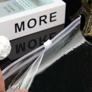 Custom PVC Zip-lock <b>Bag</b> Clothing Packaging <b>Storage</b> <b>Bag</b> Transparent PE <b>Zipper</b> <b>Bag</b> - Product Image 5