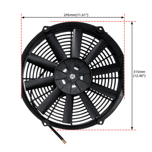 Radiator Fan 12 Inch <b>12V</b> Cooling Fan For Car Radiator Oil <b>Cooler</b> Retrofit Upgrade - Product Image 1