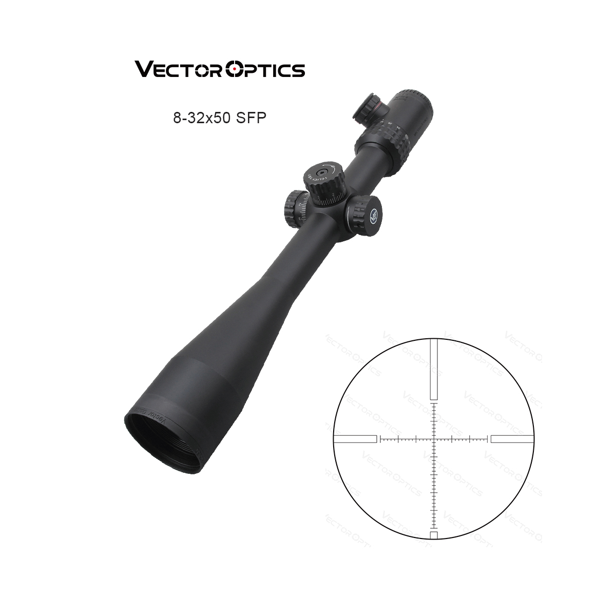 Vector Optics Sentinel 8-32x50 E-SF Tactical Hunting Scope - Ideal