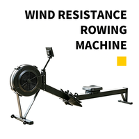 Rameur à air blanc avec moniteur PM5, pliable, à résistance à l'air, équipement de fitness pour la maison ou la salle de sport, direct usine