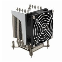 Refroidisseur de processeur Intel LGA1700, 5 caloducs, refroidissement par air, dissipateur thermique en aluminium avec ventilateur PWM 4 broches pour solution de refroidissement de processeur de serveur 4U