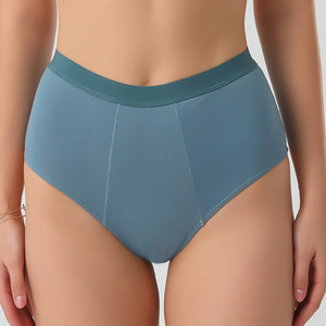 Sous-vêtements pour femmes grande taille, respirants, en coton peigné, sans couture, écologiques, séchage rapide, logo personnalisé, 10 couleurs, taille basse - Product Image 1