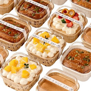 Moldes de Papel para Cupcakes, Aptos para Horno, Desechables, Caja Cuadrada para Muffins con Tapa, para Alimentos, Chicle, <span class=keywords><strong>Sushi</strong></span>, Cumpleaños - Product Image 1