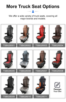 Siège de camion semi-remorque ergonomique réglable en cuir PU avec airbag, pour Isuzu, MAN, Hino, Scania, DAF, Toyota, Iveco, camions lourds