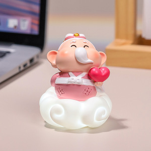 Resin Buddha <b>Statues</b> Flower Shape Decorative Figurines For Home Desktop Artistic Gift - Product Image 4