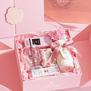 Custom Luxury Printed Creative Exquisite Rigid Cardboard Double Door Open Lid Gift Set Packaging Paper <strong>Box</strong> With Eva Inner Tray - Product Image 4