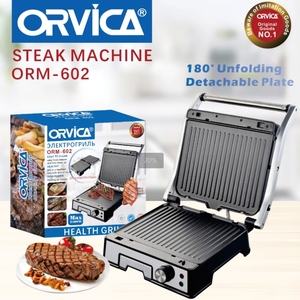 Grill électrique ORVICA, plaque antiadhésive en acier inoxydable, 2800W, design <span class=keywords><strong>Domino</strong></span>, pour usage domestique ORM-602 - Product Image 5
